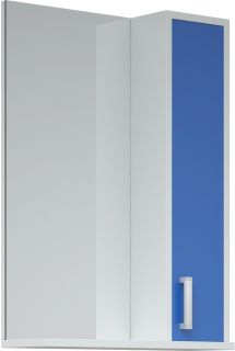 Зеркало-шкаф Corozo Колор 50см белый/синий SD-00000709